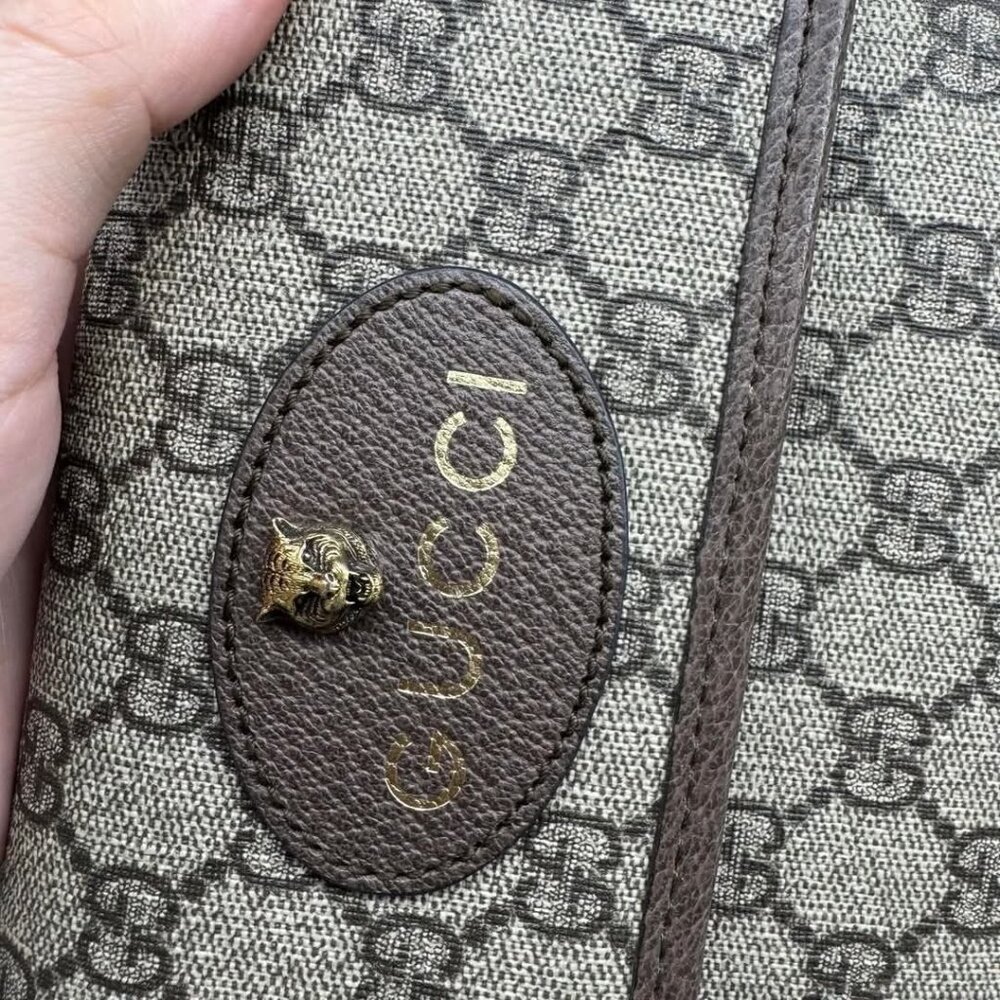 GUCCI Neo Vintage Brown Canvas Belt Bag 599-030825 - Picture 8 of 16